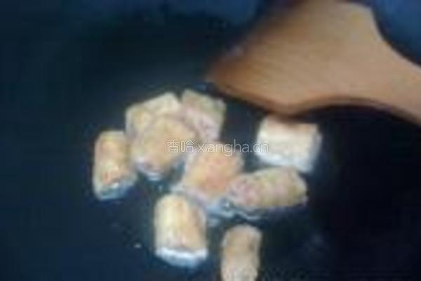 小青菜炒皮卷的做法图解9