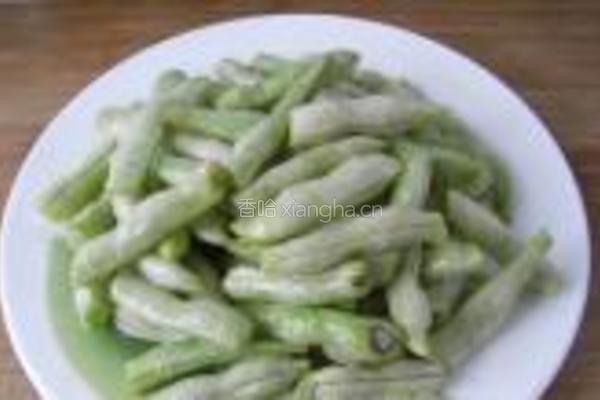 干焅四季豆的做法图解3