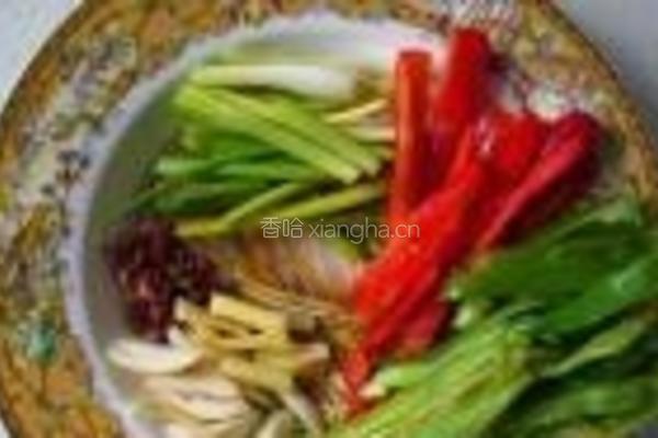 蕨菜炒回锅肉的做法图解4