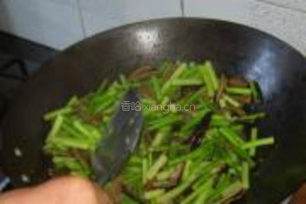 蒜苗炒鳝丝的做法图解12