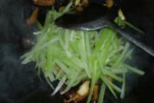 西芹炒香菇的做法图解11