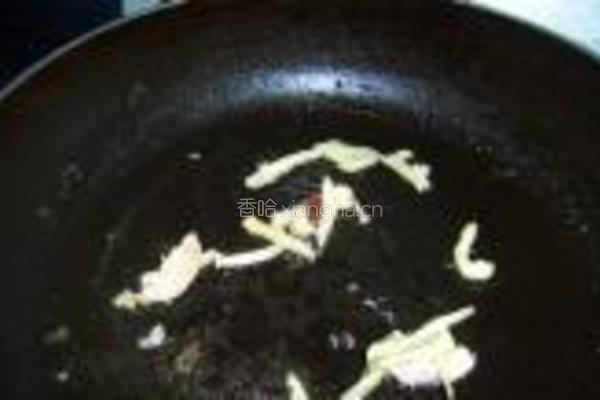 腊味火腿炒蒜薹的做法图解5
