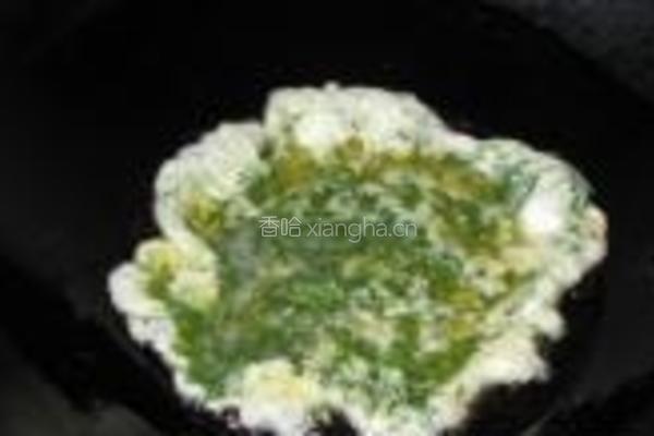 野葱虾皮炒蛋的做法图解9