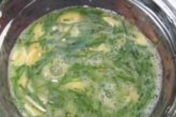 野葱虾皮炒蛋的做法图解7