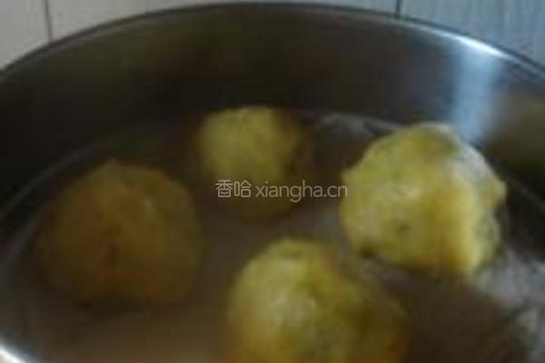 荠菜团子的做法图解12