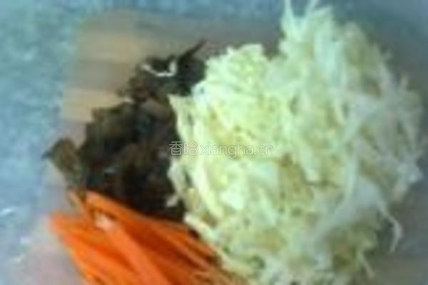 凉拌木耳菜心的做法图解4