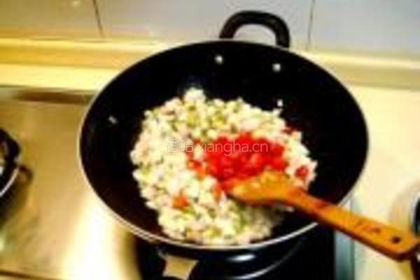 榛仁青豆炒鱼糜的做法图解15