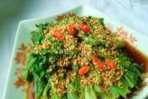 芝麻菠菜的做法图解6