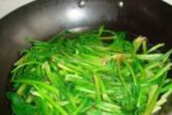 芝麻菠菜的做法图解3