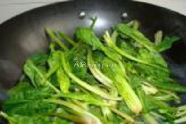 芝麻菠菜的做法图解2