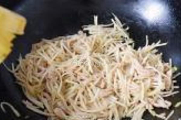 苤蓝炒肉丝的做法图解11