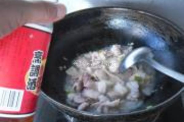 五花肉烧扁豆的做法图解4