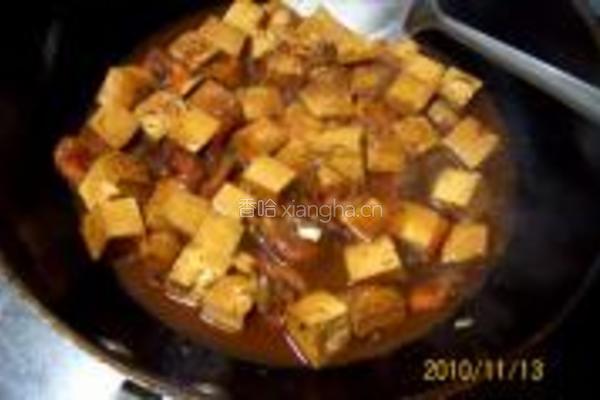 鲜虾大蒜烧豆腐的做法图解10