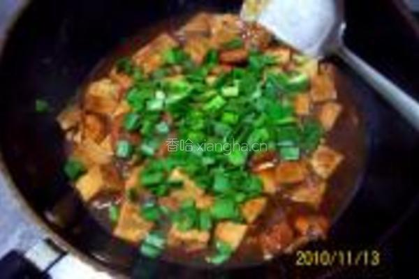 鲜虾大蒜烧豆腐的做法图解12