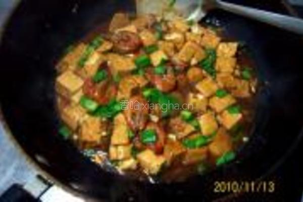 鲜虾大蒜烧豆腐的做法图解13
