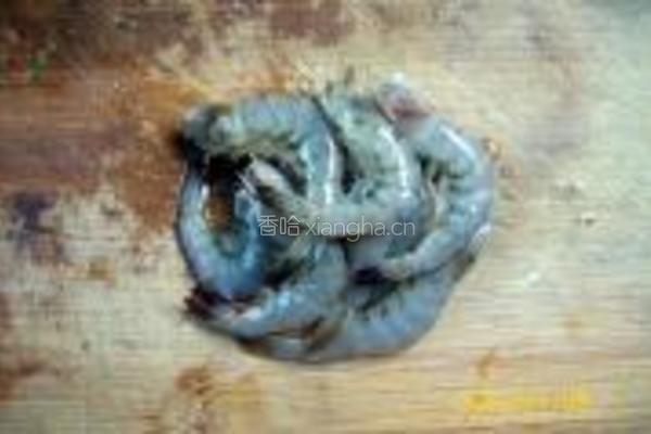鲜虾大蒜烧豆腐的做法图解3