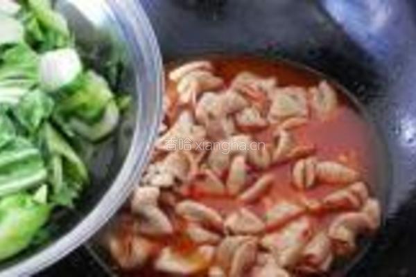 青菜煲肥肠的做法图解14