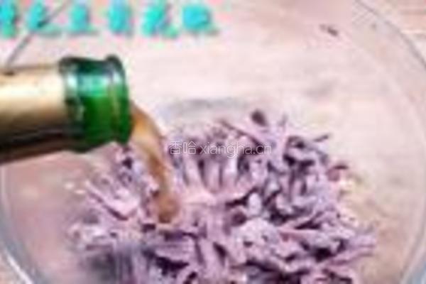 香糟毛豆菊花肫的做法图解14