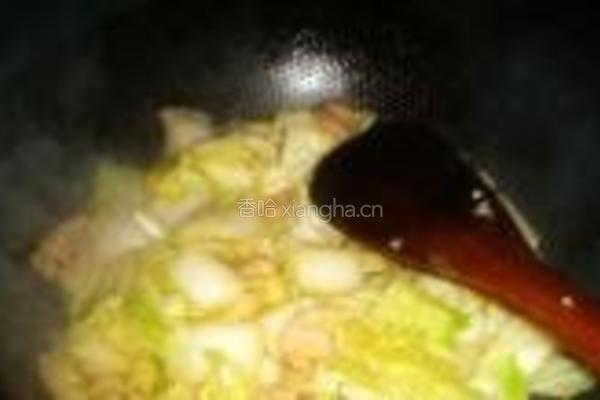 菠萝白菜炒肉的做法图解10