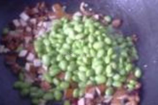 肉末香干炒毛豆的做法图解7