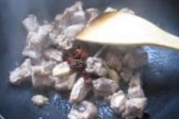排骨烧笋干的做法图解3