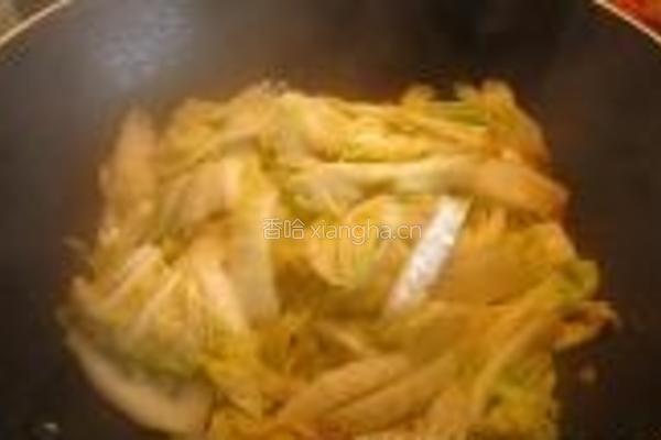 虾米炒大白菜的做法图解6