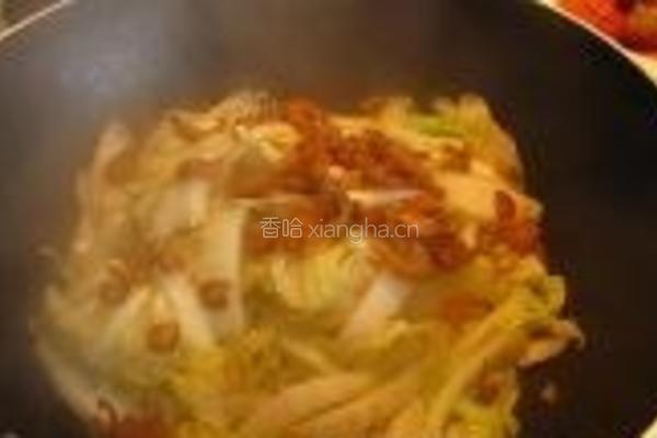 虾米炒大白菜的做法图解7