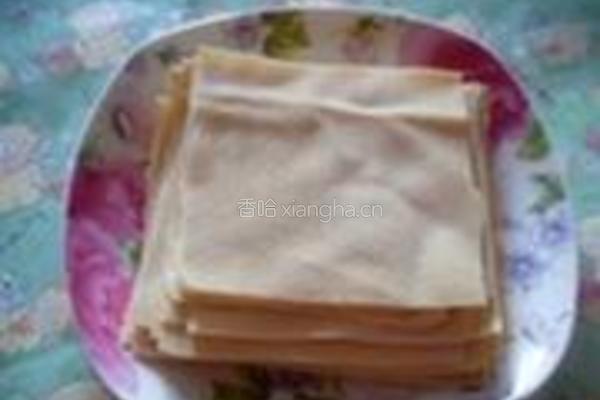 蔬菜豆皮卷的做法图解1