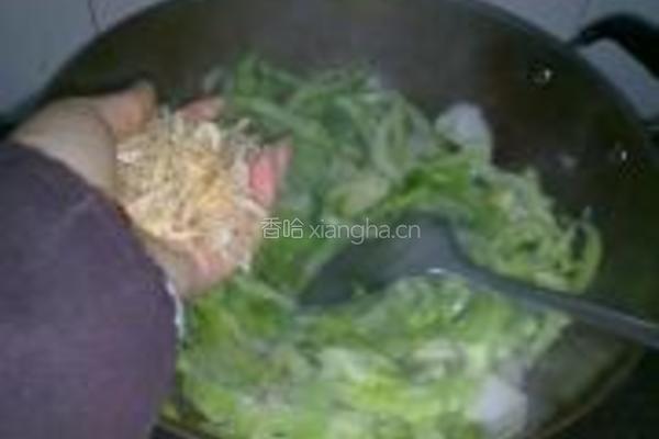 虾米芥菜的做法图解4
