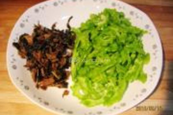 梅菜苦瓜的做法图解6