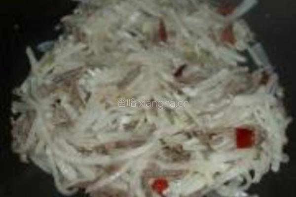 萝卜丝炒牛肉的做法图解7
