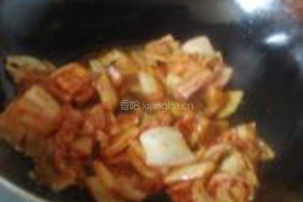白菜年糕烩排骨的做法图解8