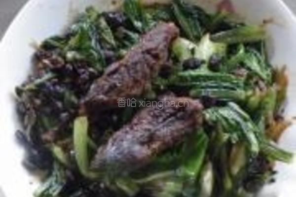 豆豉鲮鱼油麦菜的做法图解10