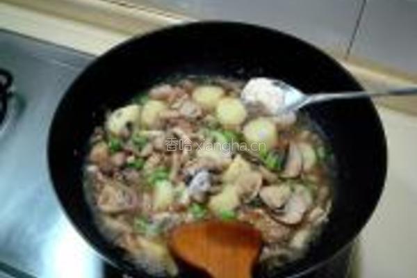 杂菇烩玉子豆腐的做法图解8
