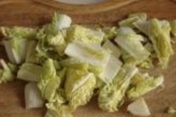 娃娃菜炒双鲜的做法图解1