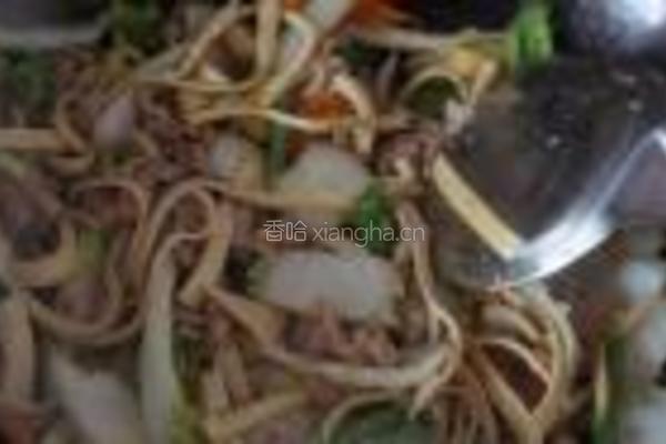 娃娃菜百叶肉丝的做法图解7