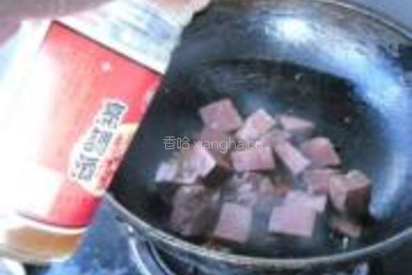 鸭血旺烧丝瓜的做法图解5