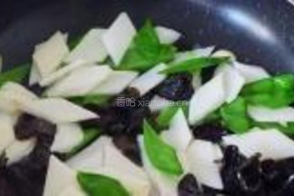 荷兰豆木耳炒山药的做法图解8
