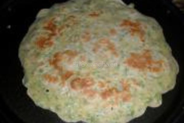 豇豆鸡蛋饼的做法图解5