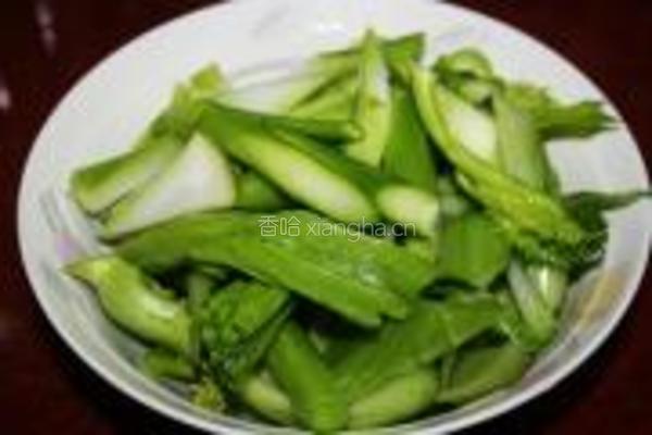 芥菜炒酿猪皮的做法图解3
