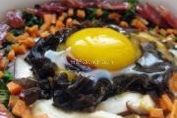 荠菜腊肠煲仔饭的做法图解12