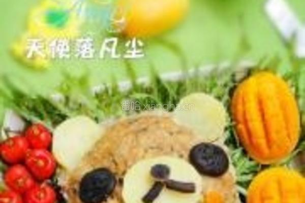 轻松熊蒸肉饼的做法图解7