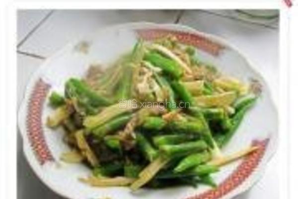 雪菜冬笋辣椒的做法图解6