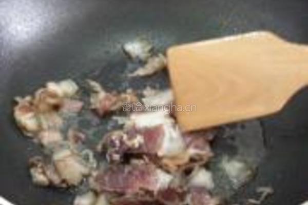 蕨菜炒腊肉的做法图解6