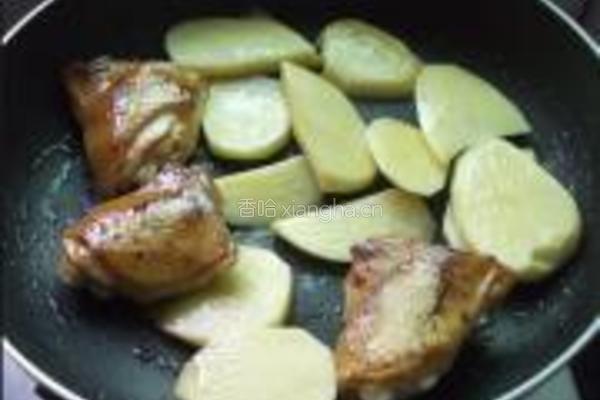 孜然土豆鸡腿的做法图解4