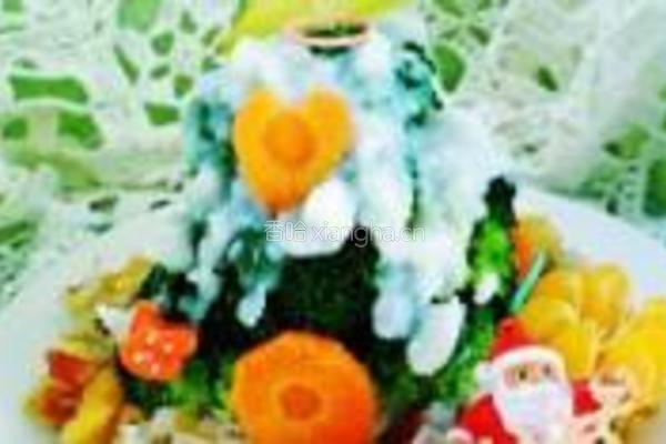 缤纷圣诞腊味炒饭的做法图解14