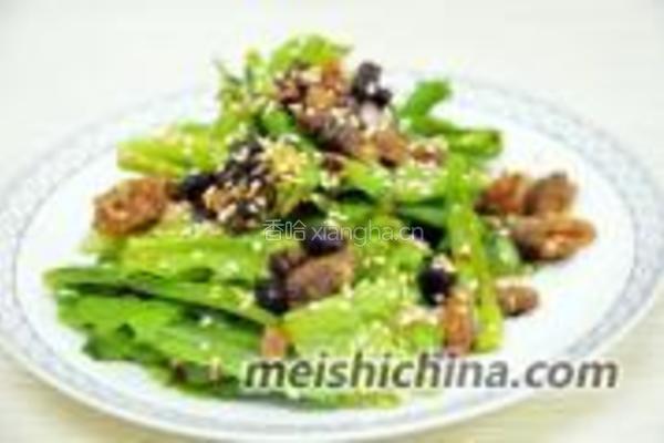 豆豉鲮鱼拌油麦菜的做法图解8