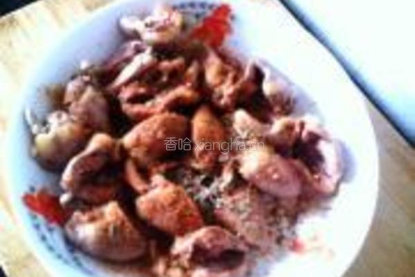铁锅烤鸡心的做法图解4