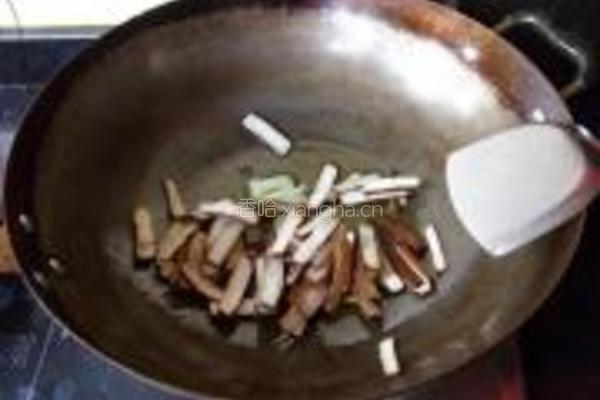 韭菜豆干小炒的做法图解6