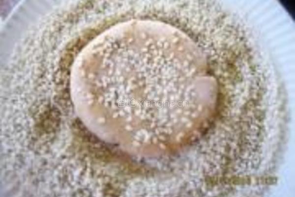 红豆沙番薯饼的做法图解5